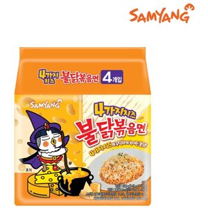 Samyang Four Cheeses Hot Chicken Flavor Ramen In Bag 145g (4PCS) (3 Options)