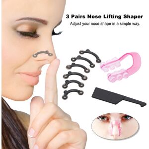 OutsideWorld 3 Pairs Nose Up Lifting Shaper Invisible Nose Shaping Clipper