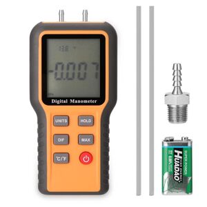 TOMTOP JMS Digital Manometer LCD Display  celsius   Fahrenheit  Switchable 12 Pressure Units Adjustable Indoor Temperature