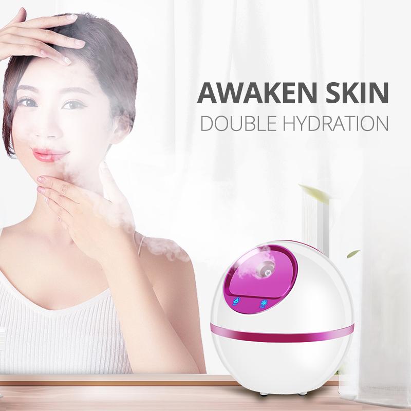 Kinsei Beauty Facial Thermal Cool Steamer Sprayer Mist Steaming Humidifier Machine Pore Cleaning Moisturizing Mask Partner Face Care Device