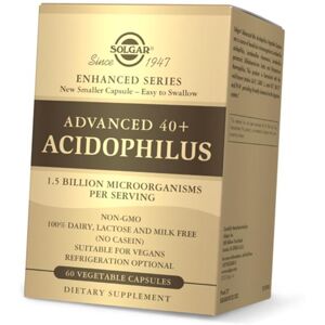 Probiotics for people over 40, Advanced 40 plus Acidophilus, Solgar 60 vegcaps (69313003)