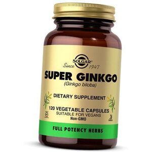 Ginkgo Biloba, Super Ginkgo, Solgar 120vegcaps (71313005)