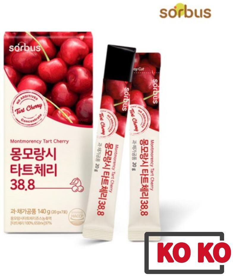 KOKO Beauty&Health [Sorbus] Collagen Montmorency Tart Cherry Jelly 38.8 / 20g x 7 sticks