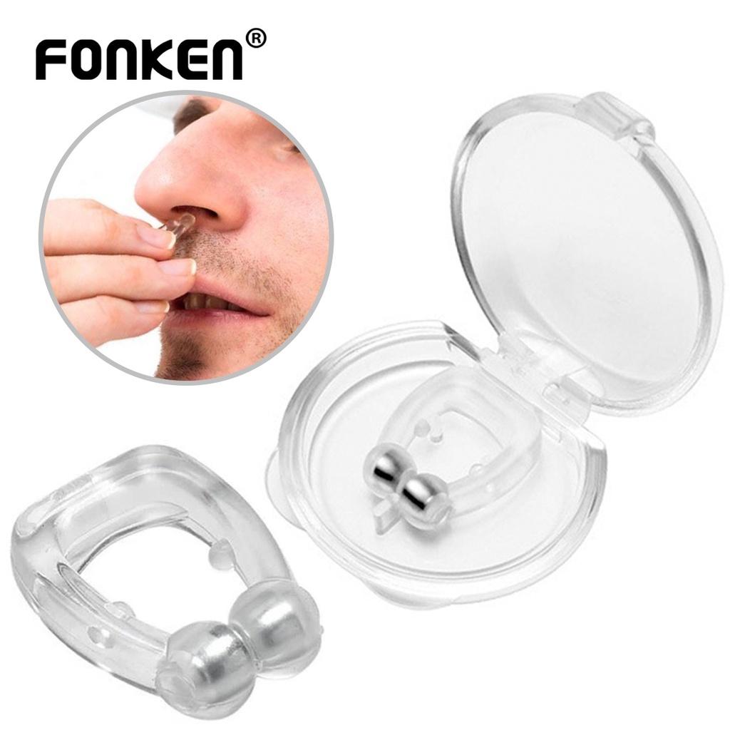 Fonken Silicone Nose Clip Magnetic Anti Snore Stopper Snoring Silent Sleep Aid Device Guard Night Anti Snoring Device Health Care