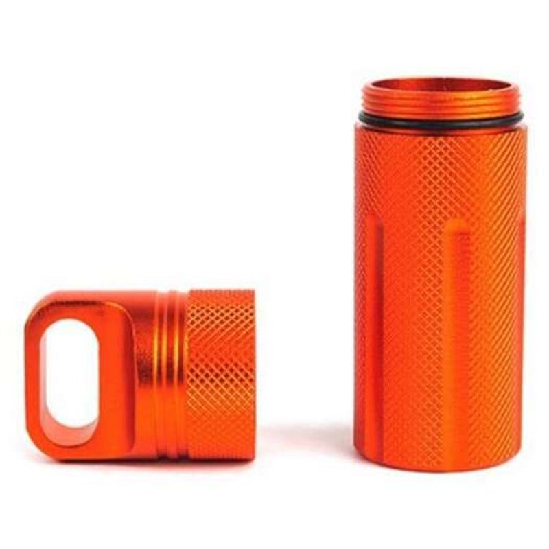 HOD Health&Home Waterproof Mini Sealed Storage Medicine Bottle Shocking Orange