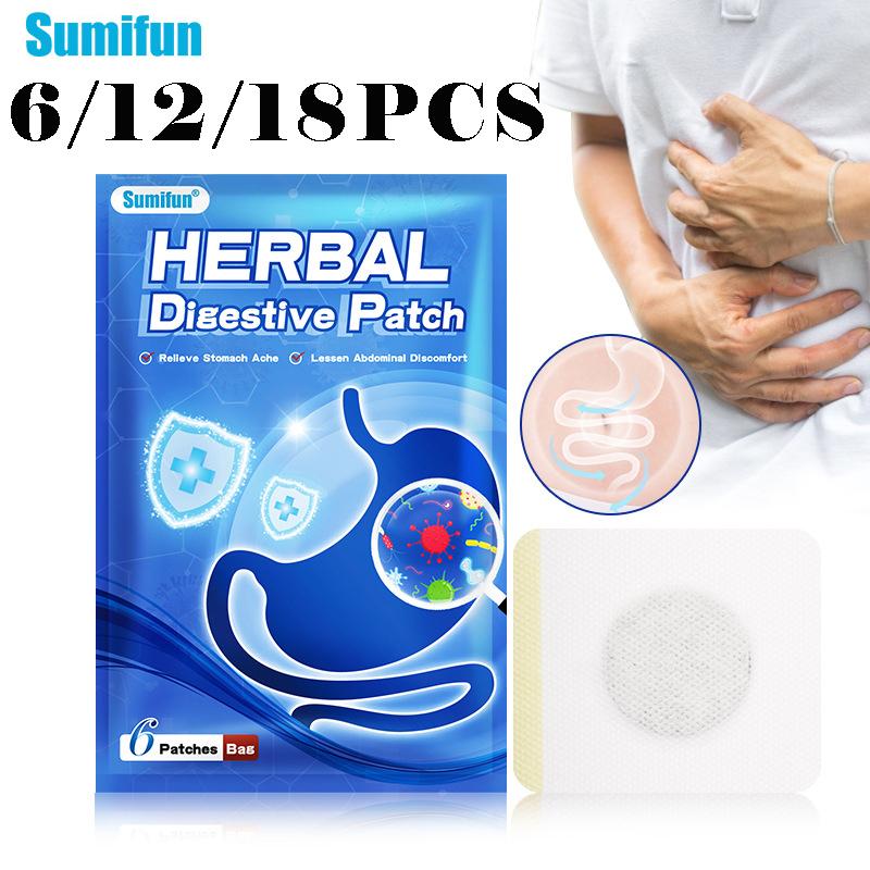 Sumifun Dyspepsia Plaster Stomach Pain Relief Patch Indigestion Diarrhea Health Care Plaster Spleen and Stomach Weakness Health Care Patch
