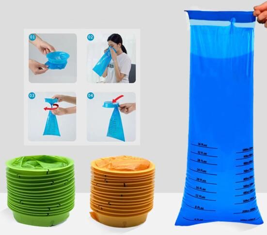 Health Caring 25 Pcs 1000ML Disposable Vomit Bag Leakproof Thick Portable Great Load Bearing Kids Car Throw Up Bags Hospital Graded Puke Bags Road Trip Motion