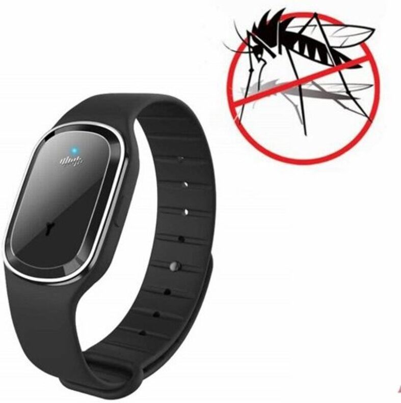 HOD Health&Home Ultrasonic Mosquito Repellent Wristband Bracelet Black