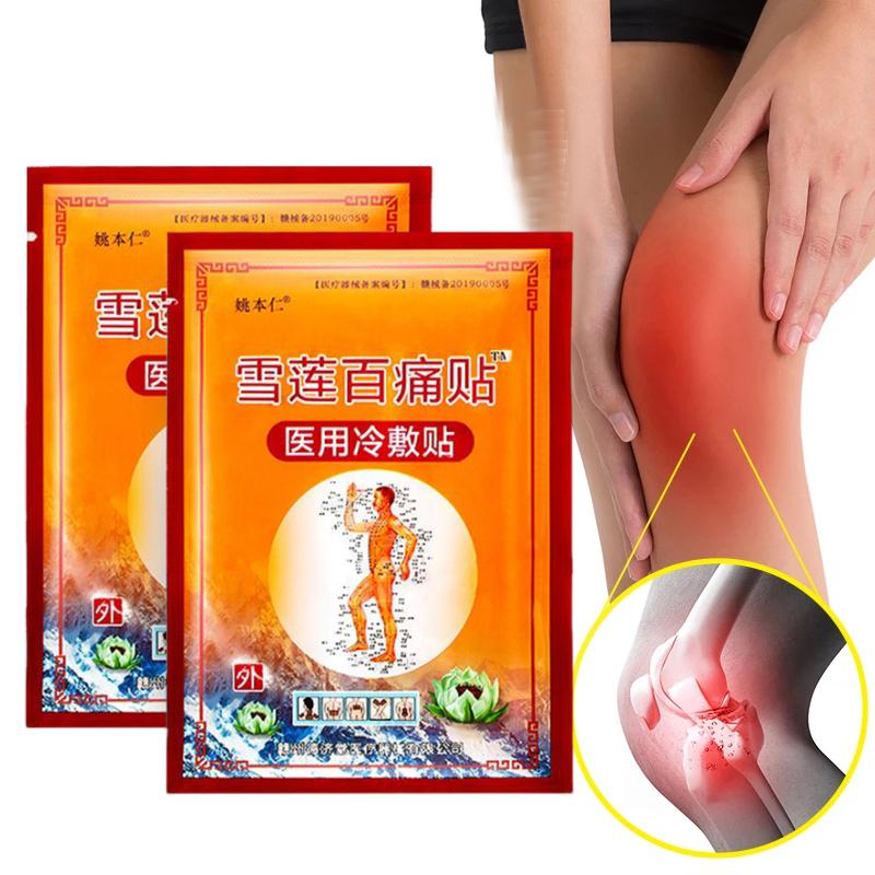 NanFeng Nice 48Pcs/6Bags Chinese Snow Lotus Pain Relief Plaster for Shoulder Neck Back Knee Joint Muscle Pain Relief Health Care