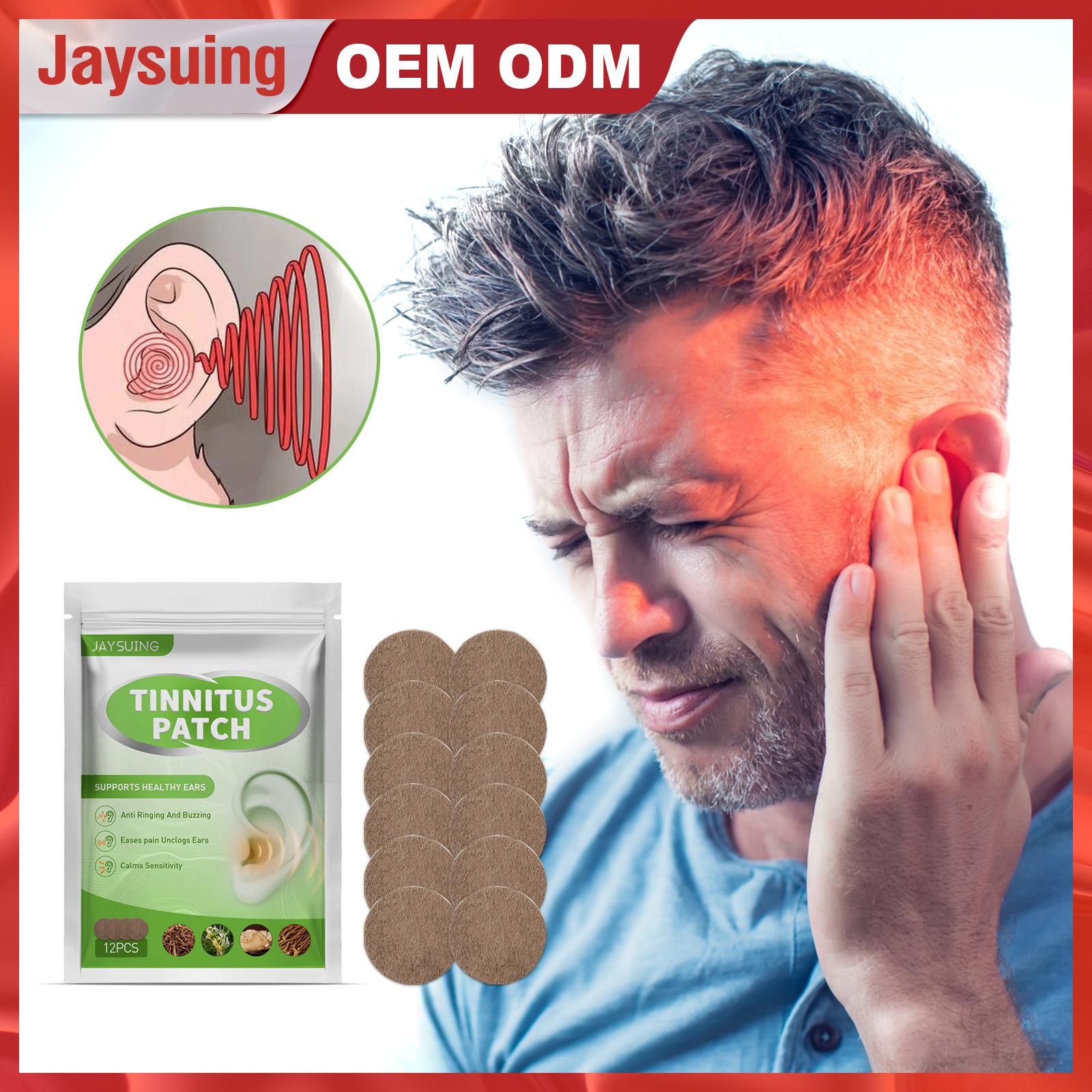 eelhoe Jaysuing Tinnitus Treatment Patch for Ear Pain Protect Hearing Loss Sticker Natural Herbal Extract Medical Plaster Health Care 12pcs