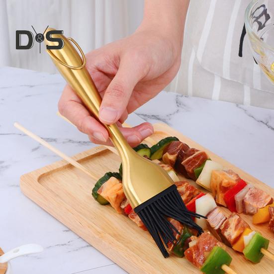 DYS Kitchen Barbecue Brush Heat Resisting Portable Safe Baking Tool Silicone BBQ Cooking Pastry Oil Brush