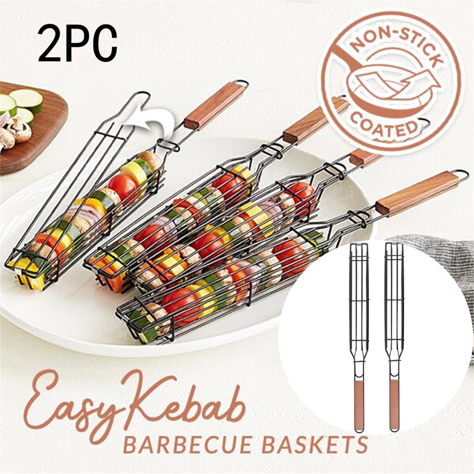 CADIA a Easy Kebab Barbecue Baskets,Barbecue Tongs,BBQGrill Baskets,Barbecue-Nets