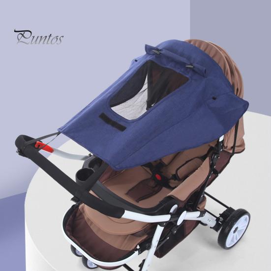 All for Kids Baby Stroller Sun Shade with See Through Summer Sun Protection Universal Stroller Awning Waterproof Anti UV Stroller Extender Cover Stroller