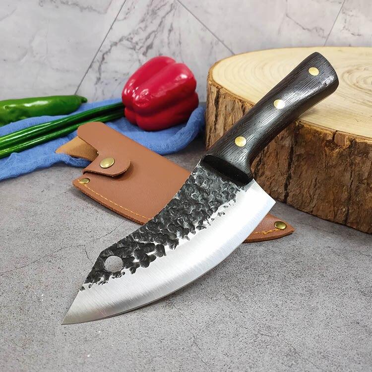 IKKNIFE Kitchen Knife Boning Knife Chef Knife Butcher Knife Wood Handle Outdoor Camping Knives Hunting Tool