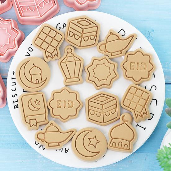 DYS Kitchen 10Pcs Wear-Resistant Baking Molds Smooth Surface Convenient Fondant Biscuit Cutter Mold