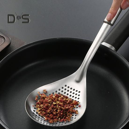 DYS Kitchen Widely Used Spoon Skimmer Rustproof Durable Kitchen Spoon Skimmer Strainer Ladle Cooking Tool