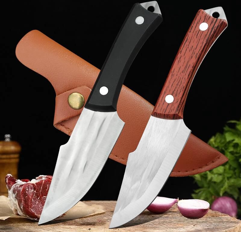 Kitchen Knife Home 1pc Damascus Kitchen Knife, Hunting Stainless Steel Japanese Knife, 5.5 Inch Boning Knife, Butcher Meat Knife, Used For Kitchen Tools