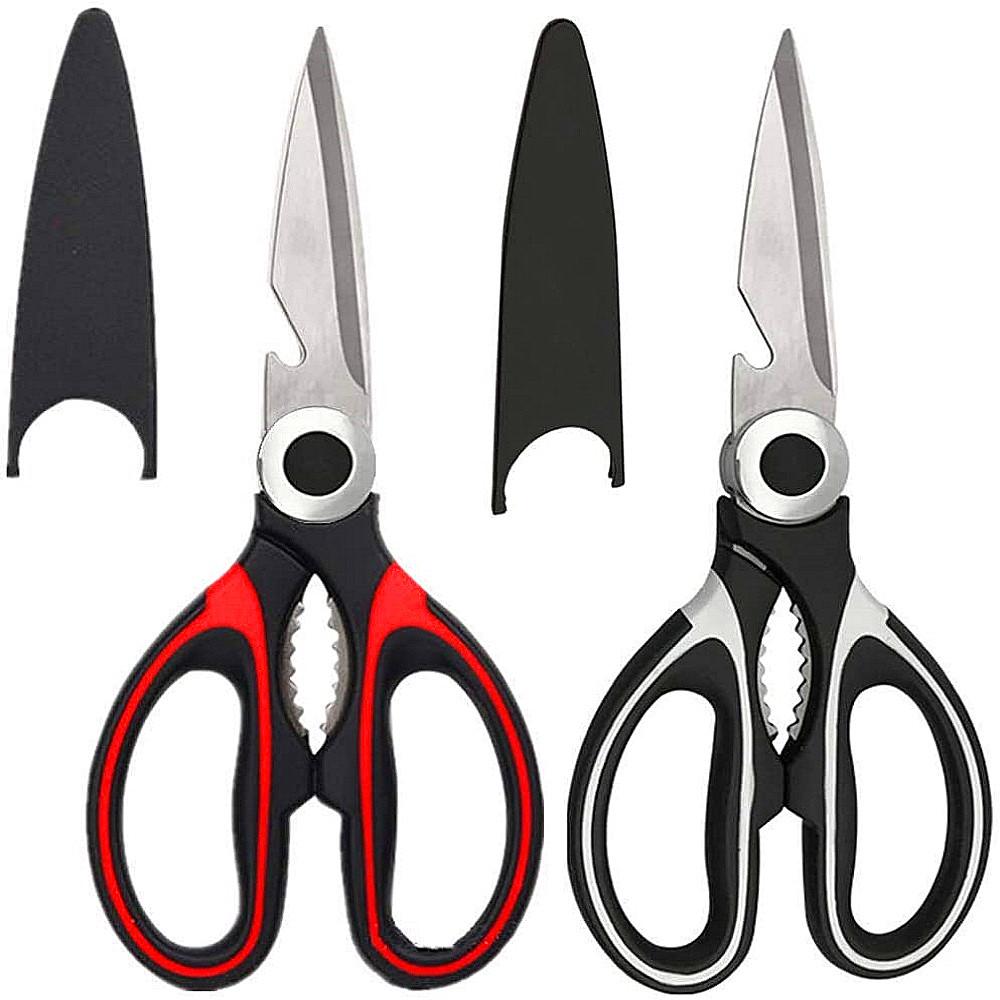 BukeTool Kitchen Scissors, Kitchen Shears Multi Purpose Non Slip Sharp Stainless Steel, Kitchen Aid is Also Suitable for Poultry Scissors