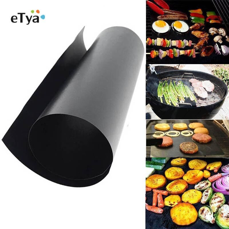 Dummer-home BBQ mats churrasco Non Stick Teflon Baking Mat Reusable Barbecue Pad Sheet Baking Cooking Tools