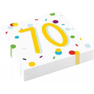 Amscan Confetti 70th Disposable Napkins (Pack of 20)