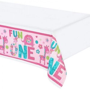 Amscan One Wild Girl Plastic 1st Birthday Party Table Cover