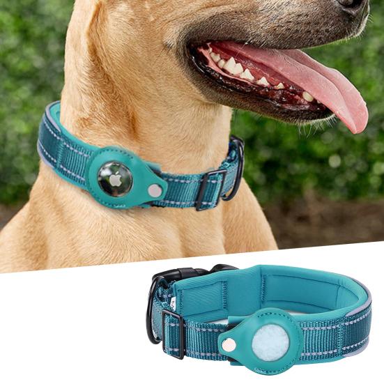 Pets Supplies Eco-friendly Dog Collar Good Lightweight High Toughness Anti-lost Animal Safety Collar for Airtag