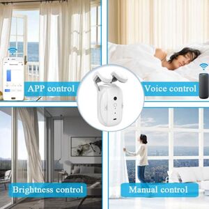 Kitchen artifact 1/2Pcs Automatic Curtain Opener Robot Timer Light Sensor App Remote Voice Control Electric Curtain Motor Smart Home Device for Alex for Google Home