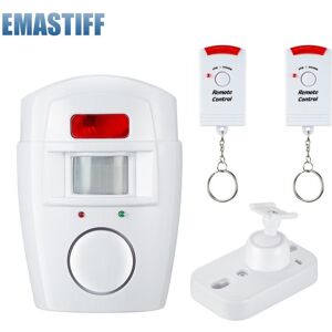 Aesthetic Home Security PIR MP Alert Infrared Sensor Anti-theft Motion Detector Alarm Monitor Wireless Alarm system+2 remote control