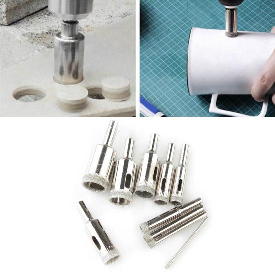 Power Tool 10Pcs Drill Bits High Hardness Labor-saving Emery Multipurpose Hollow Drill Bits Hole Saw Supplies Factory