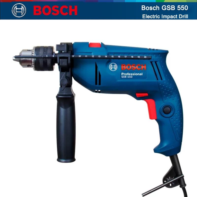 Bosch GSB 550 Impact Drill 550W Multi-function Professional Electric Drill Screwdriver Hand Hammer Drill 0-2700rpm Power Tool