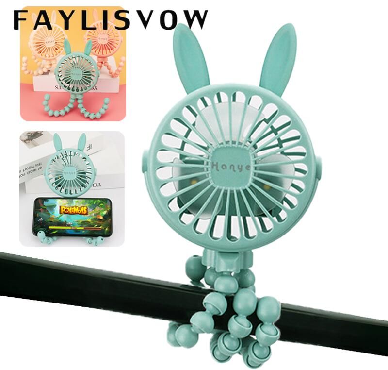 Faylisvow Fan for Cart Stroller Fan Portable Outdoor Fan Clip On for Baby 600mAh USB Rechargeable Handheld Electric Fan for Home 3 Speeds