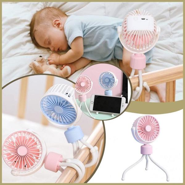 LYZRC Online Handheld Mute Fan Stroller Mini Fan Mini Portable Battery Powered USB Powered For Car Stroller and Desk Cooling Wind Air Conditioner