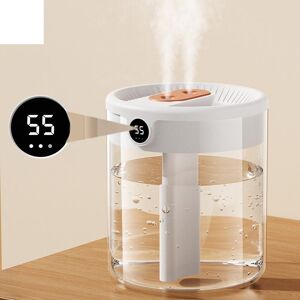 CoCo Global Purchase 2L Double Nozzle Air Humidifier With LCD Humidity Display Large Capacity Aroma Essential Oil Diffuser For Home Bedroom