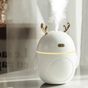 QIANBAIDI 320ml Deer Humidifier Portable Mini Aromatherapy Essential Oil Diffuser Home Air Fresher Mute Air Humidifier with Night Lamp