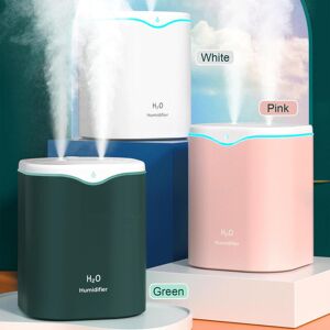 TOMTOP JMS 2L Double Spray Humidifiers with LED light Cool Mist Auto Shut-Off Humidifier Portable Desk