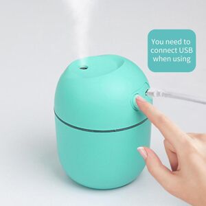 TOMTOP JMS 220mL Mist Humidifier with Night Light Portable Desk Quiet Cool USB Humidifier Waterless Auto-Off