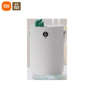 Xiaomi Youpin SOTHING Air Humidifier Cactus Dual Nozzles Portable 1L Mini LCD Digital Detect Humidity Mist Diffuser 7 Color Light