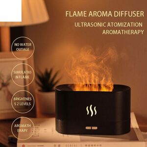 Global purchasing 180ml USB Essential Oil Diffuser Simulation Flame Ultrasonic Humidifier Cool Mist Maker Fogger Led Essential Oil Flame Lamp Night Light