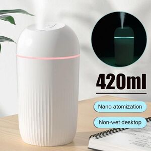 Crazy3C 420ML Silent Air Humidifier With LED Night Light Aroma Essential Oil Diffuser USB Air Purifier Mist Maker Air Freshener For Bedroom