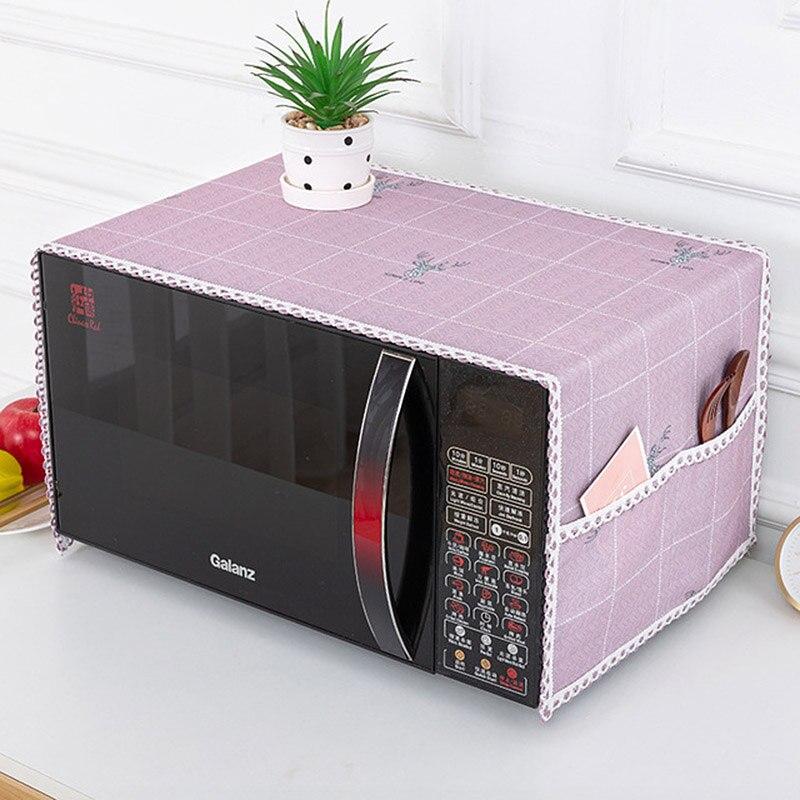 HaoJia Microwave Oven Cover With Pockets Dustproof Microwave Oven Covers Protector Covers Washable Durable Home Kitchen Accessories