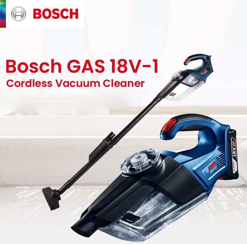 BOSCH 18V Professional Cordless Vacuum Cleaner GAS 18V-1 Powerful Cyclone Suction Portable Handheld Rechargeable Vacuum Househol No Battery