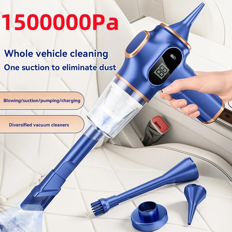 Carsun New Original 1500000Pa 5-in-1 Cordless Vacuum Cleaner Super Suction Car Portable Vacuum Cleaner Handheld Car Household Appliances Power Display