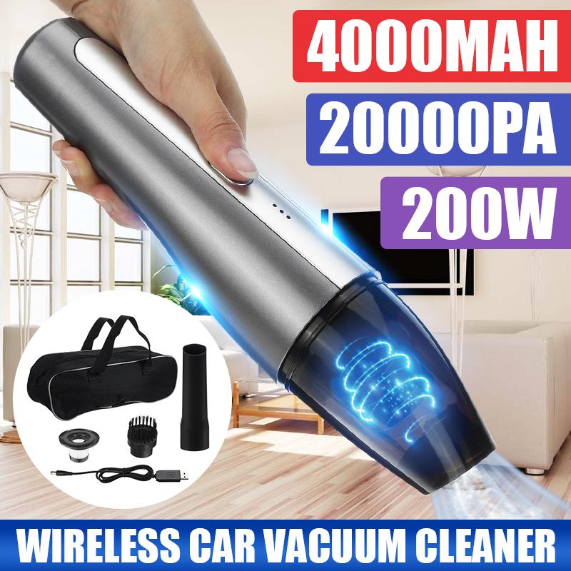 Carsun New 20000pa Mini Wireless Car Vacuum Cleaner Portable Vacuum Cleaner Car Household Dual-use Strong Cyclone Handheld Cleaner Home Appliance
