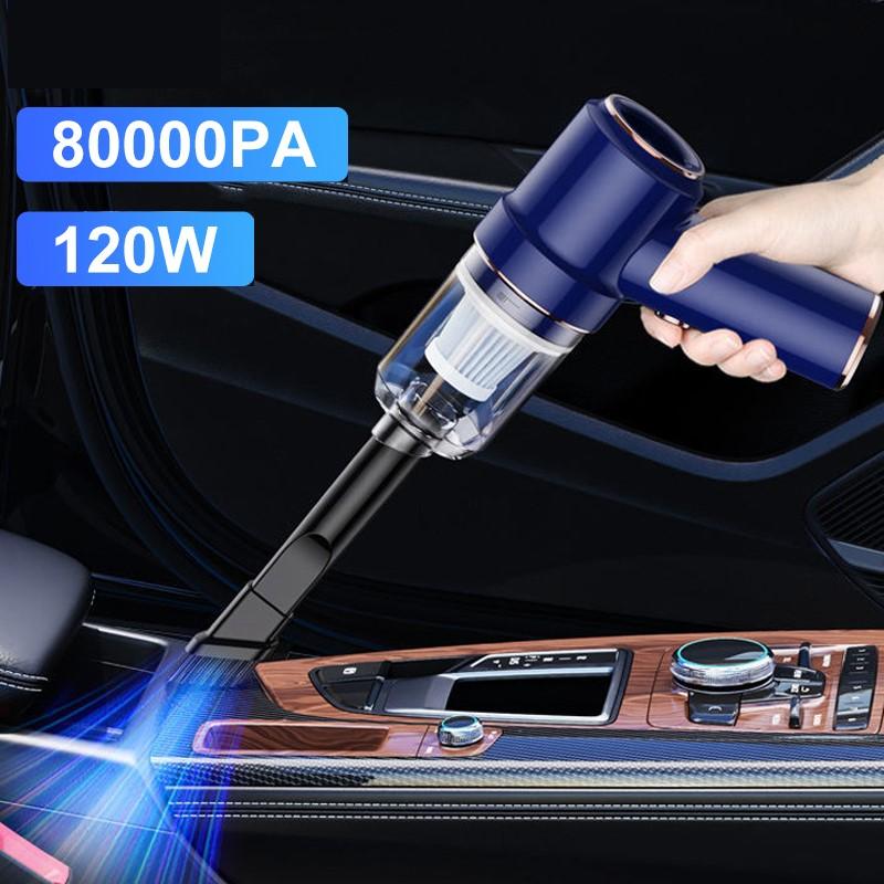 Walmart online 80000Pa 2 in 1 Car Vacuum Cleaner Wireless Charging Compressed Air Duster Handheld High-power Air Blower Duster For Home Office
