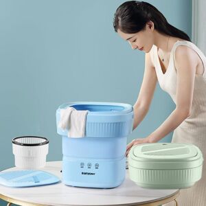 XK&CC Portable Foldable Washing Machine Ultrasonic Blue Light Sterilization Mini Washer For Household Travel