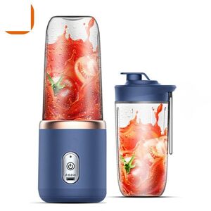 Xixi Global Purchasing 400ml Portable Electric Juicer  6 Blades Fruit Juice Cup USB Rechargeable Automatic Small Juicer Smoothie Blender Machine Food Processor