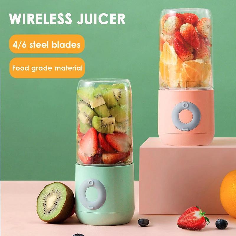 Slow down life Portable Blender Electric USB Mixer Juicer Machine 500ml Mini Food Smoothie Processor Hand held Personal Fruit Squeezer Juicer