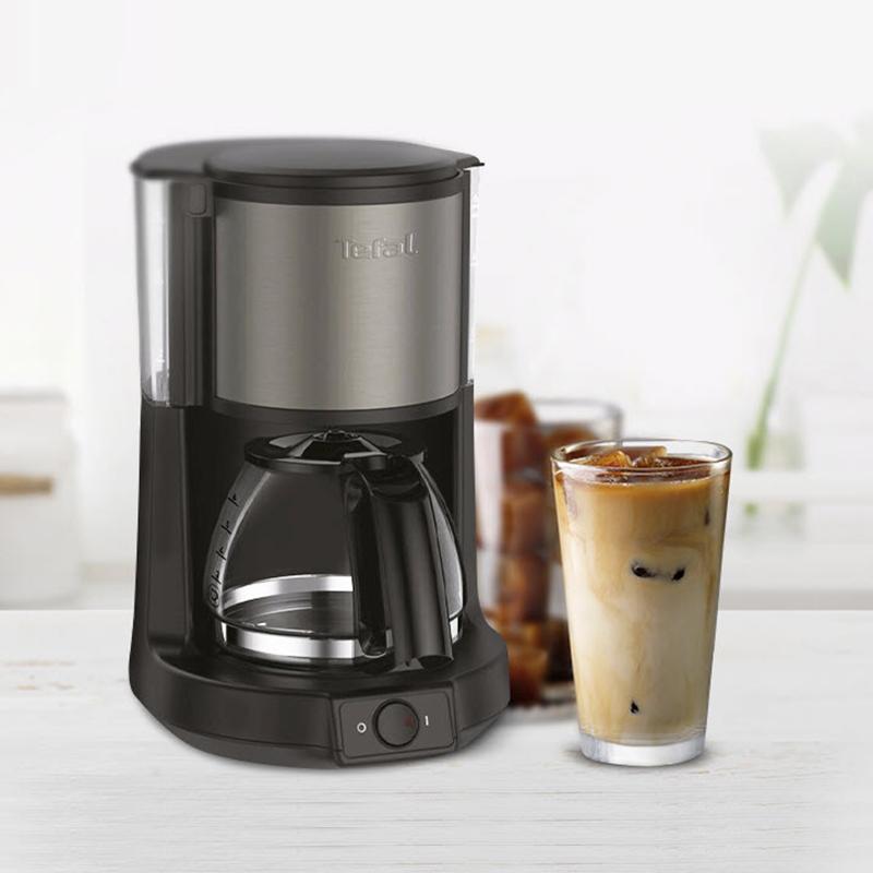 Tefal CM222 VIVO Filter Compact Coffee Maker Machine (0.6L) 6-Cup 650W Black