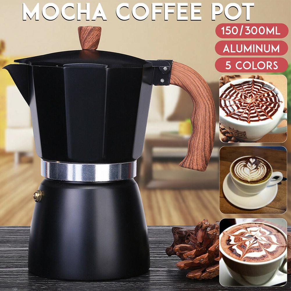 A MIJIA Home Aluminum Italian Style Espresso Coffee Maker Percolator Stove Top Pot Kettle