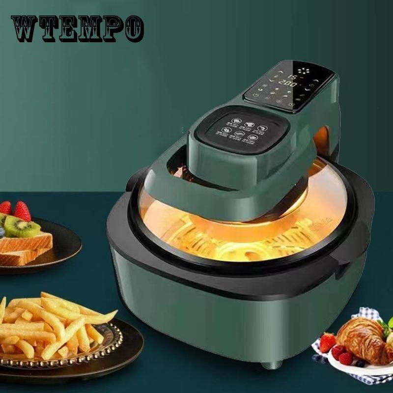 WTEMPO Air Electric Grill Visible Glass Cover Oven Multi-function 6 Liters Large Capacity Airfryer Accessories Deep Fryer Oil Free Low